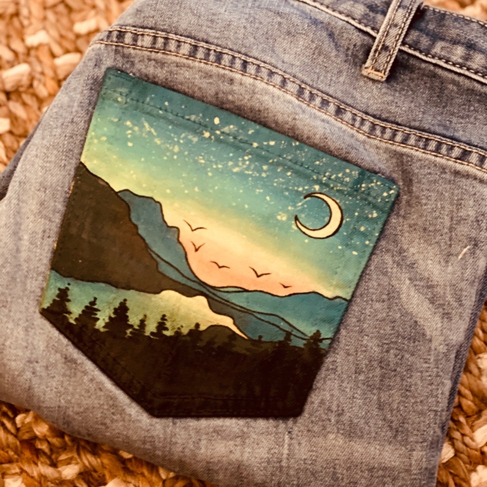 Custom Painted Denim